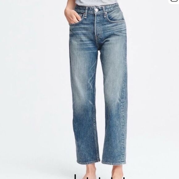 rag & bone Denim - NWT Rag & Bone Maya High-Rise Ankle
Slim Jeans AQUARIUS